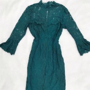 Green Eva Mendez Lace Dress!